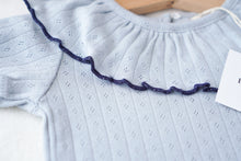 画像をギャラリービューアに読み込む, 【Blueberry pop】 -Ruffly cotton rompers｜Bébémoose （ベベムース）
