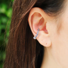 画像をギャラリービューアに読み込む, Gemstone 2way ear cuff(サファイア／淡水パール)｜if(innocent freedom)（イフ　イノセントフリーダム）
