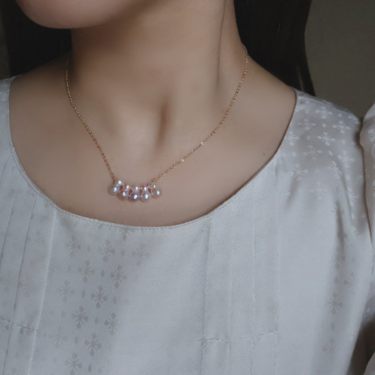 大人の上品淡水ツインパールネックレス｜SAKURA jewelry（サクラ 