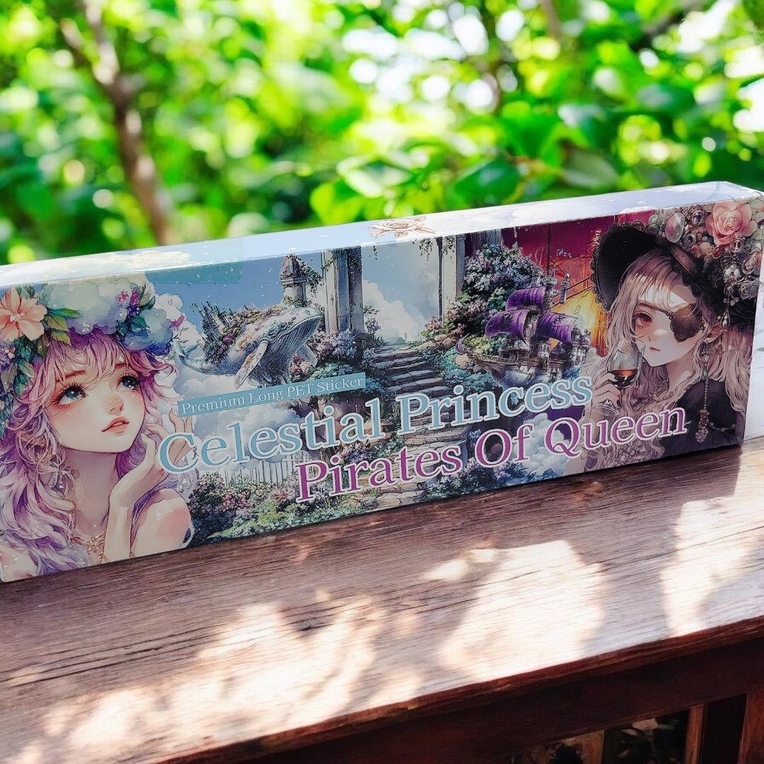 【Q】Pirates of Queen♡ロングPETステ10枚♡コラージュ素材♡ CP&PQ 装飾系Longコラージュシール｜nene_hope_heart（ネネホープ
