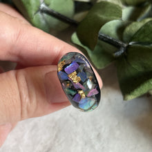 画像をギャラリービューアに読み込む, シェルモザイクリング｜aono earcuff and design（アオノイヤーカフアンドデザイン）
