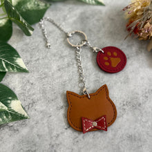画像をギャラリービューアに読み込む, ねこと肉球のバッグチャーム｜Leather works Plantago（レザーワークス　プランターゴ）
