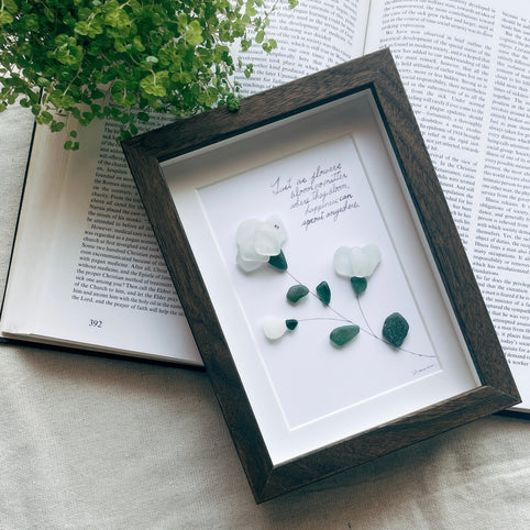 umihana 幸せの芽吹き【シーグラスアート】｜umihana（ウミハナ）