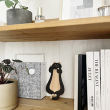 画像をギャラリービューアに読み込む, 猫雑貨・木製プレート＆コースター【ねこまみれロング　来福招福】｜Ten＆O Art+Craft（テンアンドオー　アートクラフト）
