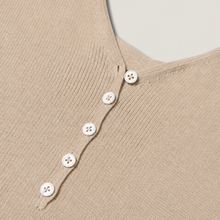 画像をギャラリービューアに読み込む, 【期間限定6/30-7/6】Buttoned Cotton- Silk Tank Top｜celebrate with（セレブレイトウィズ）
