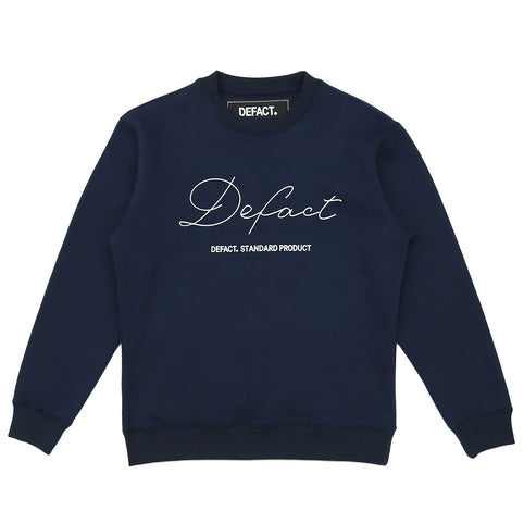 DEFACT CLASSIC LOGO Sweat Crew [Navy]｜DEFACT（デファクト）