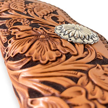 画像をギャラリービューアに読み込む, シェリダンスタイルカービング B-3 ロングウォレット センターコンチョ｜Samurai Craft（サムライクラフト）
