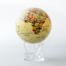 画像をギャラリービューアに読み込む, ANTIQUE YELLOW POLITICAL MAP（世界地図モデル　クラシカル仕様）：パーソナル (4.5インチ)｜MOVA Globe（モバグローブ）
