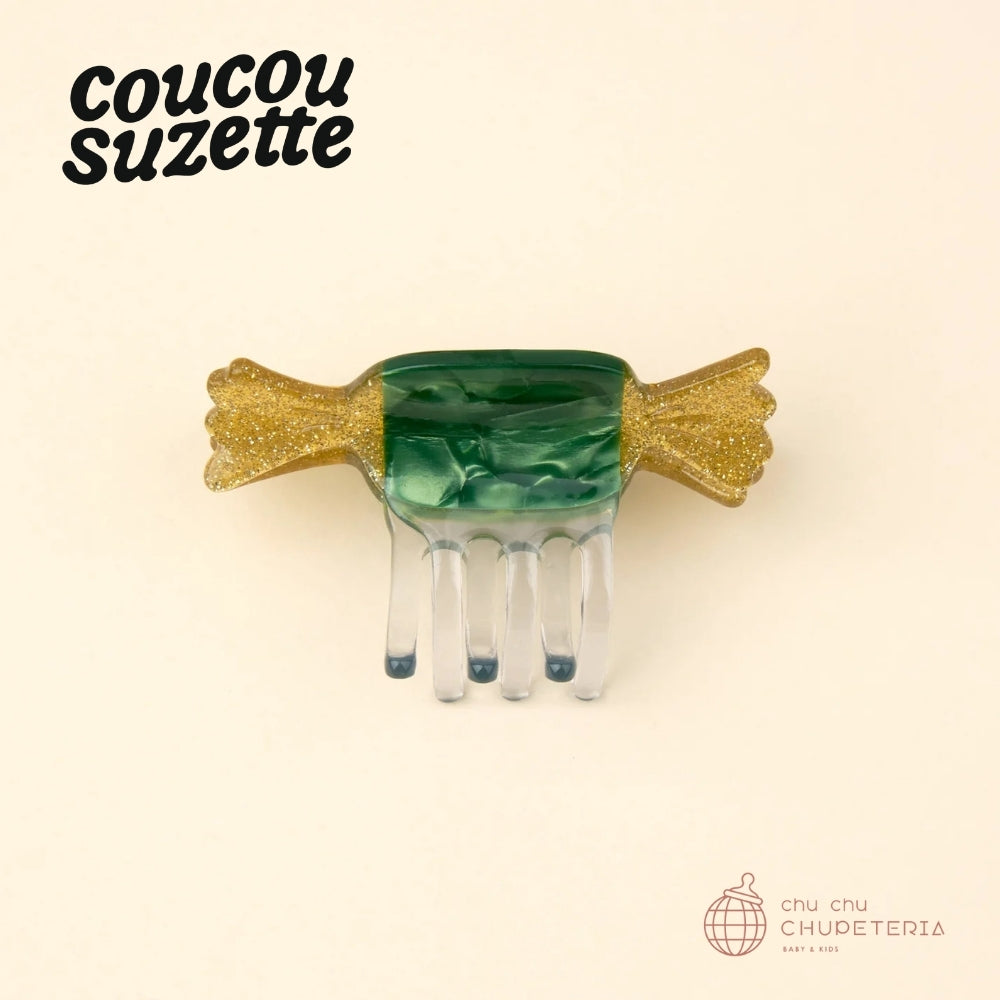 【Coucou Suzette】Green Christmas Candy Mini Hair Claw｜CHUPETERIA（チュペテリア）