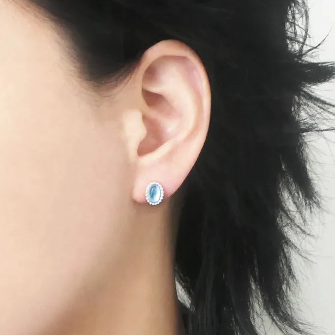 アクアマリン スタッドピアス（シルバー925）｜SMUK（スムーク 