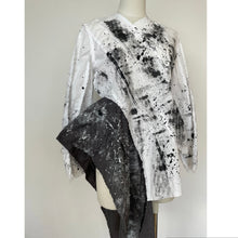 画像をギャラリービューアに読み込む, Patchwork shirt paint white - パッチワークシャツ　ペイント白｜Merci DIEU（メルシーデュー）
