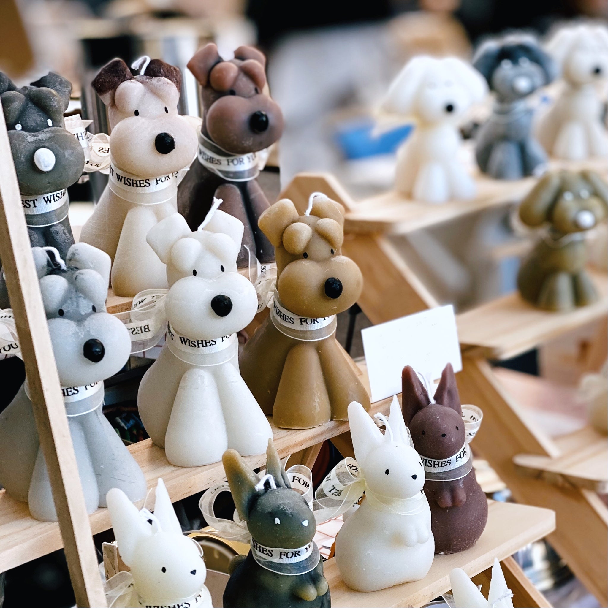 おりこうな犬のキャンドル【シュナウザー】Gray｜Studiok.k（スタジオ