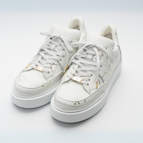KAVKIMONO 金継ぎスニーカー　金継ぎ（白）｜KAVKIMONO（カブキモノ）