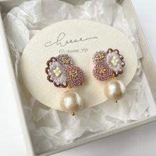 画像をギャラリービューアに読み込む, mitemite.刺繍ピアス.刺繍イヤリング｜cheese（チーズ）
