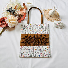 画像をギャラリービューアに読み込む, フラワーモチーフバッグ（茶）｜Nikomatch（ニコマッチ）
