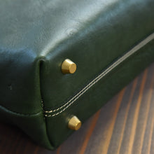 画像をギャラリービューアに読み込む, MUDITA HILL｜岡喜近江牛で作ったレザートート　フォレストグリーン｜Cogocoro（コゴコロ）
