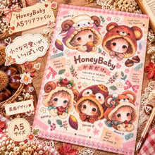 画像をギャラリービューアに読み込む, HoneyBabyかおだけ。yakiimo&amp;maron A5クリアファイル｜nene_hope_heart（ネネホープハート）
