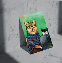 画像をギャラリービューアに読み込む, お部屋に小さなアートを。柴犬アートなポストカード【4枚セット】｜yoshie moriuchi ARTWORKS（ヨシエモリウチアートワークス）
