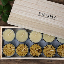 画像をギャラリービューアに読み込む, 蜜蝋ティーライトキャンドル20個　桐箱入り｜FARADAY　KAMAKURA（ファラディ　カマクラ）
