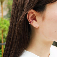 画像をギャラリービューアに読み込む, Gemstone 2way ear cuff(ルビー／淡水パール)｜if(innocent freedom)（イフ　イノセントフリーダム）
