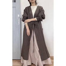 画像をギャラリービューアに読み込む, 上質リネンの前結び割烹着｜かっぽう着屋（カッポウギヤ）

