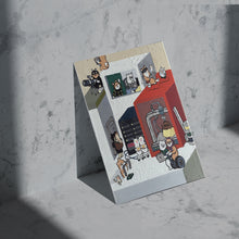 画像をギャラリービューアに読み込む, お部屋に小さなアートを。柴犬アートなポストカード【4枚セット】｜yoshie moriuchi ARTWORKS（ヨシエモリウチアートワークス）
