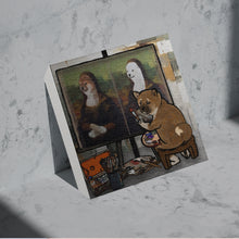 画像をギャラリービューアに読み込む, 名画『モナ・リザ』の世界に、柴犬の芸術家が登場｜yoshie moriuchi ARTWORKS（ヨシエモリウチアートワークス）
