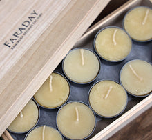 画像をギャラリービューアに読み込む, 蜜蝋ティーライトキャンドル20個　桐箱入り｜FARADAY　KAMAKURA（ファラディ　カマクラ）
