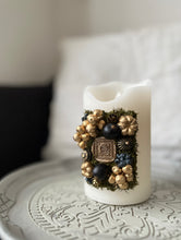 画像をギャラリービューアに読み込む, フラワーアートキャンドル スクエアエンブレムⅡ｜ciel bleu（シエルブルー）
