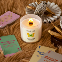 画像をギャラリービューアに読み込む, 【ウッド芯】第３チャクラキャンドル【SOLAR PLEXUS】｜eight（エイト）
