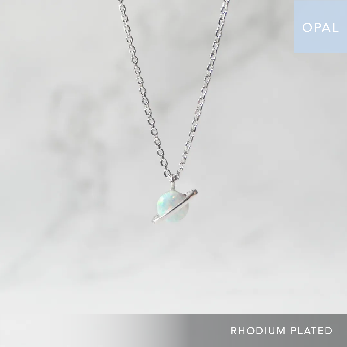 オパール プラネット ネックレス（シルバー925／ロジウムプレーティング）｜SMUK（スムーク）