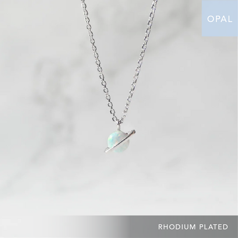 SMUK オパール プラネット ネックレス（シルバー925／ロジウムプレーティング）｜SMUK（スムーク）