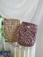 画像をギャラリービューアに読み込む, denim fringe ribbon phone holder / beige｜GONGON.crochet（ゴンゴンクロシェ）
