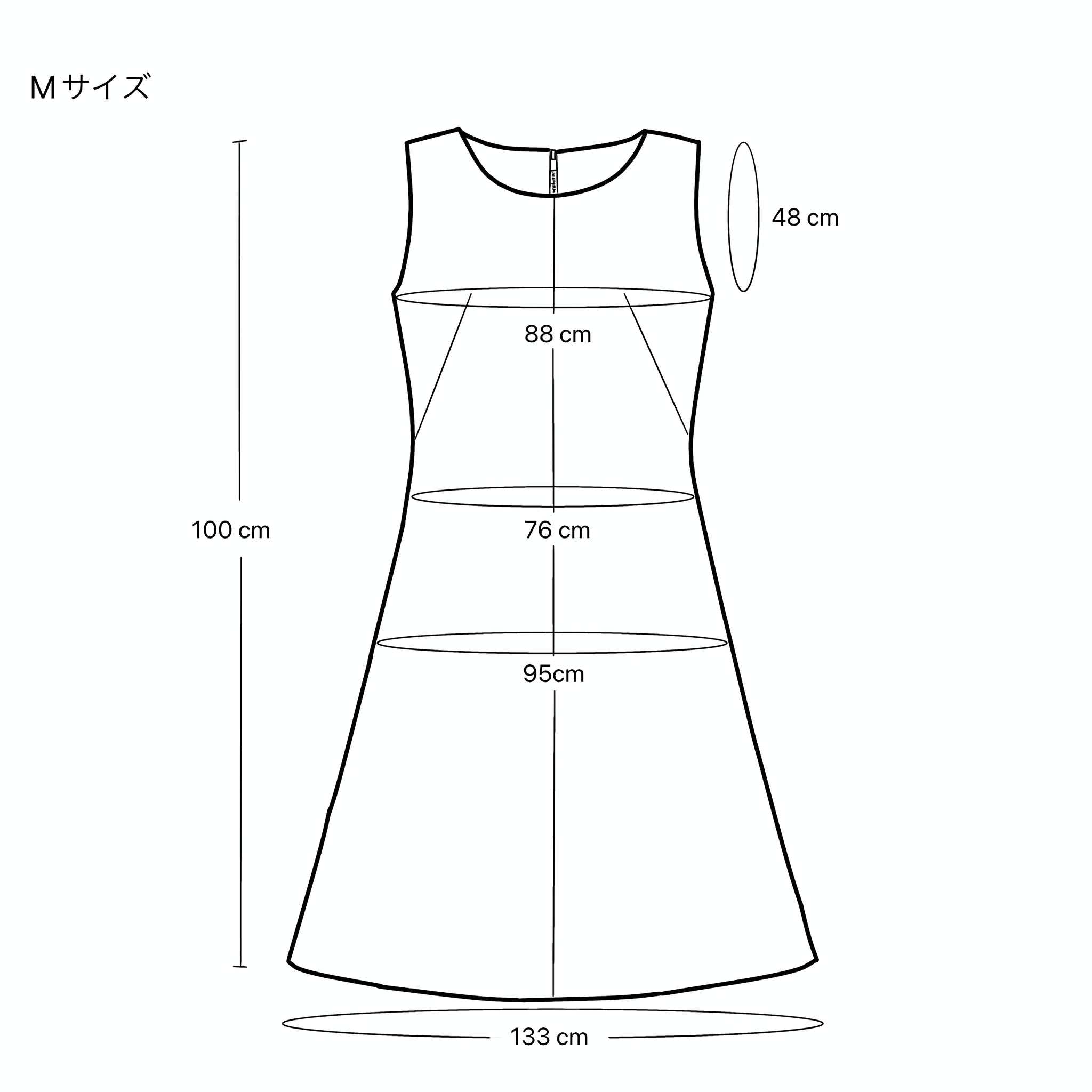 花柄ノースリーブワンピース｜ネイビー｜M｜着物リメイク｜OUNCHAN 