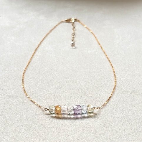 beads room mimo ７色の天然石のアミュレットネックレス｜beads room mimo（ビーズルームミモ）