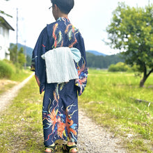 画像をギャラリービューアに読み込む, キッズ浴衣・帯セット【鳳凰】山崎大輝デザイン｜KUTANI×KIMONO（クタニキモノ）

