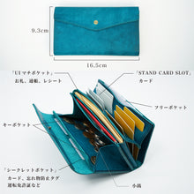 画像をギャラリービューアに読み込む, 「カードが立つ／小銭が広がる」小さい長財布 stand up wallet GA/ graffi（スタンドアップウォレットGA/ グラフィー）｜STUDIUM（ストゥディウム）
