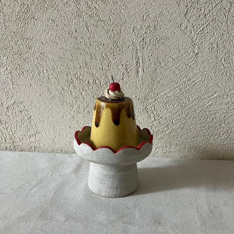 とうげい hanaga 陶器のプリンの印鑑入れ、花瓶｜とうげい hanaga（トウゲイ　ハナガ）