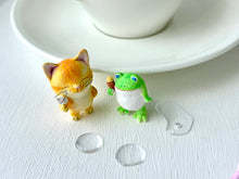 画像をギャラリービューアに読み込む, 梅雨時の友達～猫さんカエルさんコンビ～｜手ノヒラ堂（テノヒラドウ）
