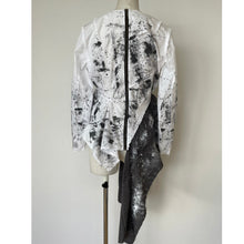 画像をギャラリービューアに読み込む, Patchwork shirt paint white - パッチワークシャツ　ペイント白｜Merci DIEU（メルシーデュー）
