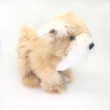 画像をギャラリービューアに読み込む, ベビーアルパカの天然皮革 シュナウザー ぬいぐるみ｜ペルー職人手仕事・一点もの
