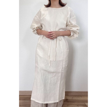 画像をギャラリービューアに読み込む, 上質リネンの前結び割烹着｜かっぽう着屋（カッポウギヤ）
