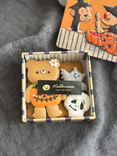 画像をギャラリービューアに読み込む, くまさんのハロウィンパーティー🎃 アイシングクッキー缶

