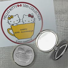 画像をギャラリービューアに読み込む, Hello Kitty 50th Compact Mirror-Silver・ハローキティ・コンパクトミラー・シルバー (本体シルバー・バージョン)｜Cuprum by ISHIWATA（クプラム　バイ　イシワタ）
