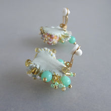 画像をギャラリービューアに読み込む, プランクトンの春/ミント//イヤリング｜hanmmmo（ハンモ）
