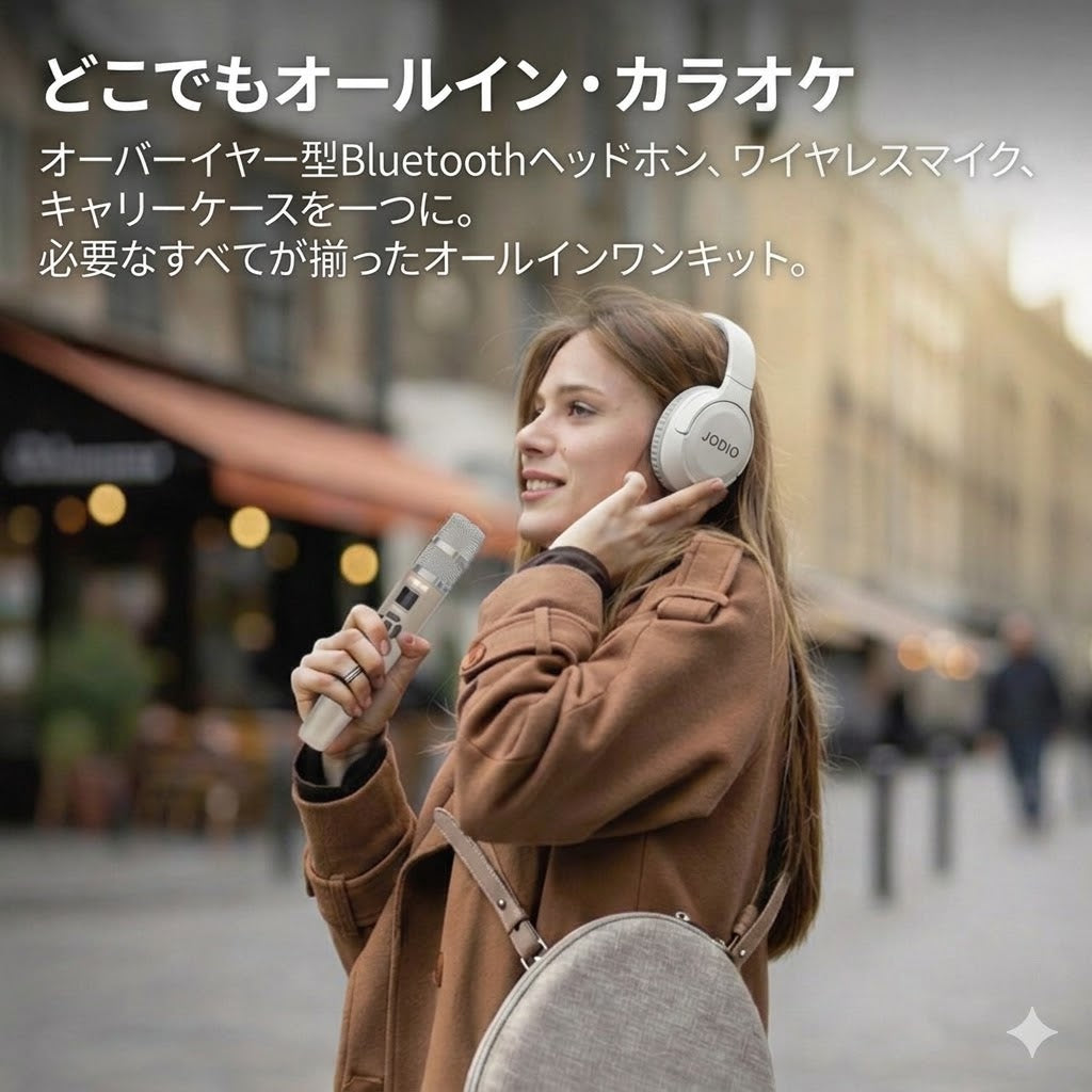 JODIOーK3 Bluetoothカラオケヘッドホン（マイク付き） ｜JODIO
