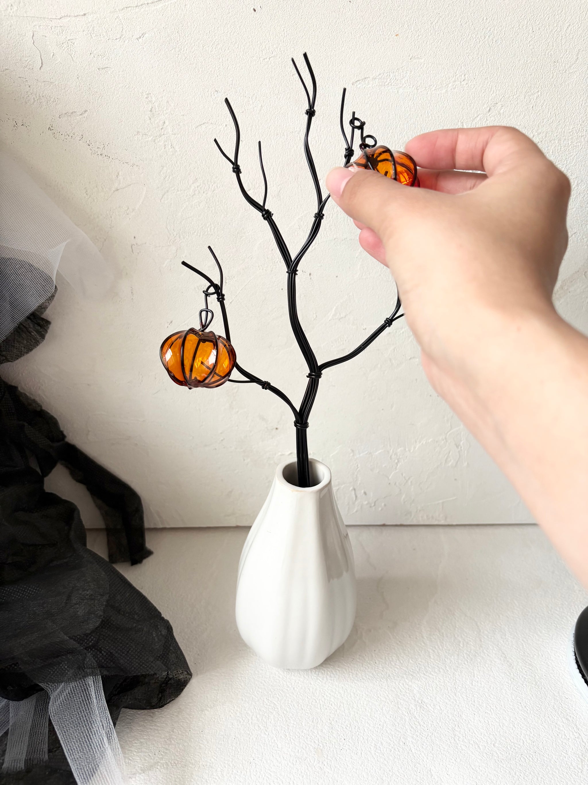 ハロウィンの枝2025｜wire art Niko（ワイヤーアートニコ