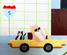 画像をギャラリービューアに読み込む, 柴犬boy&amp;柴犬girl　今日は勝負のデートの日。｜yoshie moriuchi ARTWORKS（ヨシエモリウチアートワークス）
