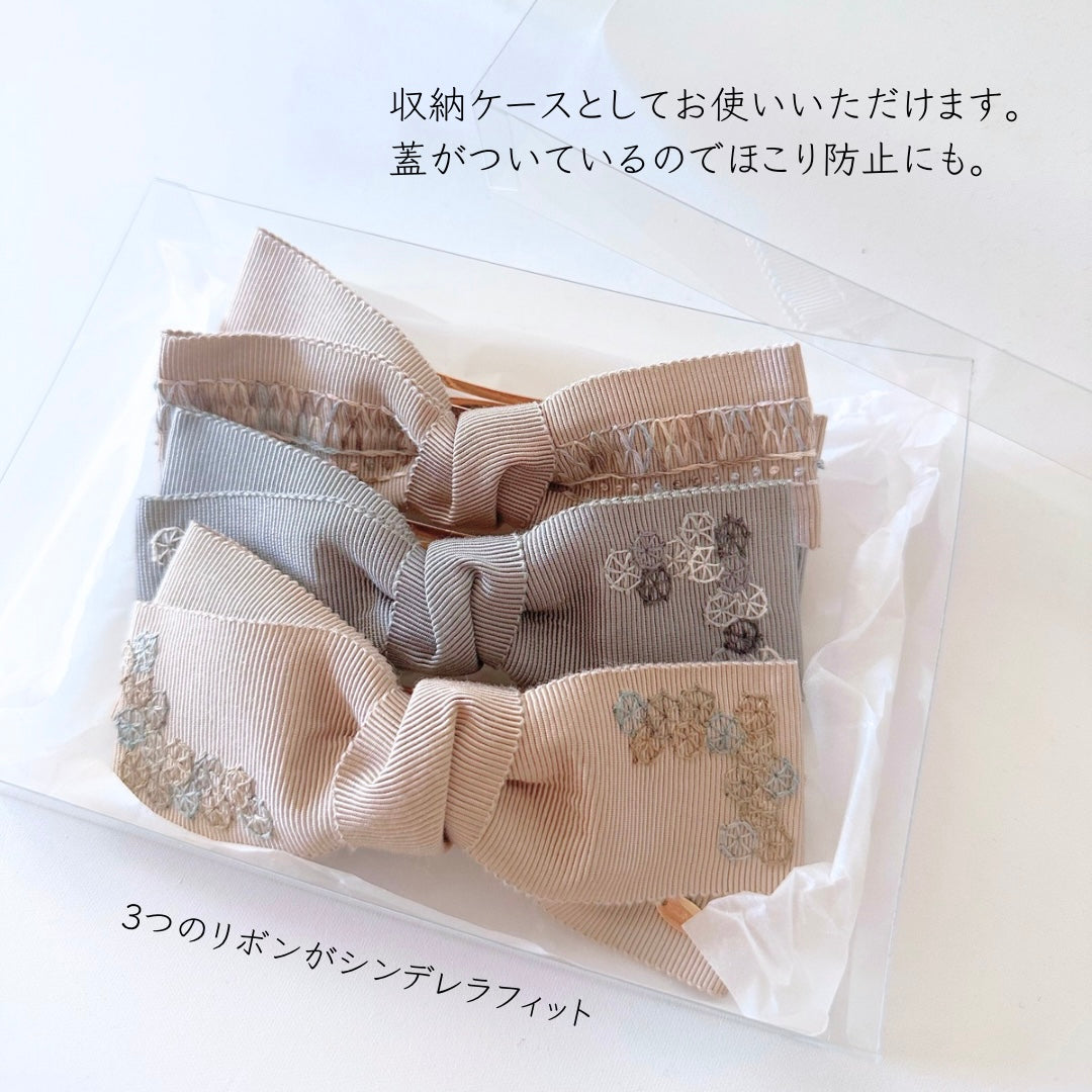 モネ[睡蓮(緑の調和)] 印象派コレクション フランス刺繍 リボン
