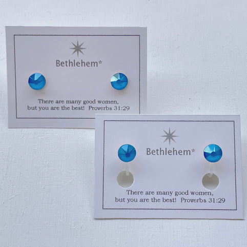 Bethlehem* エレクトリックこつぶピアス/イヤリング(ブルー)｜Bethlehem*（ベツレヘム）